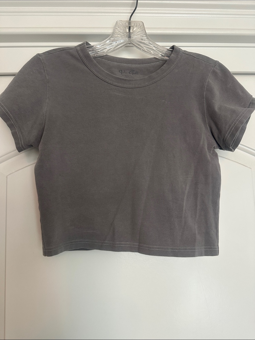Brandy Melville Washed Gray Crewneck Tee